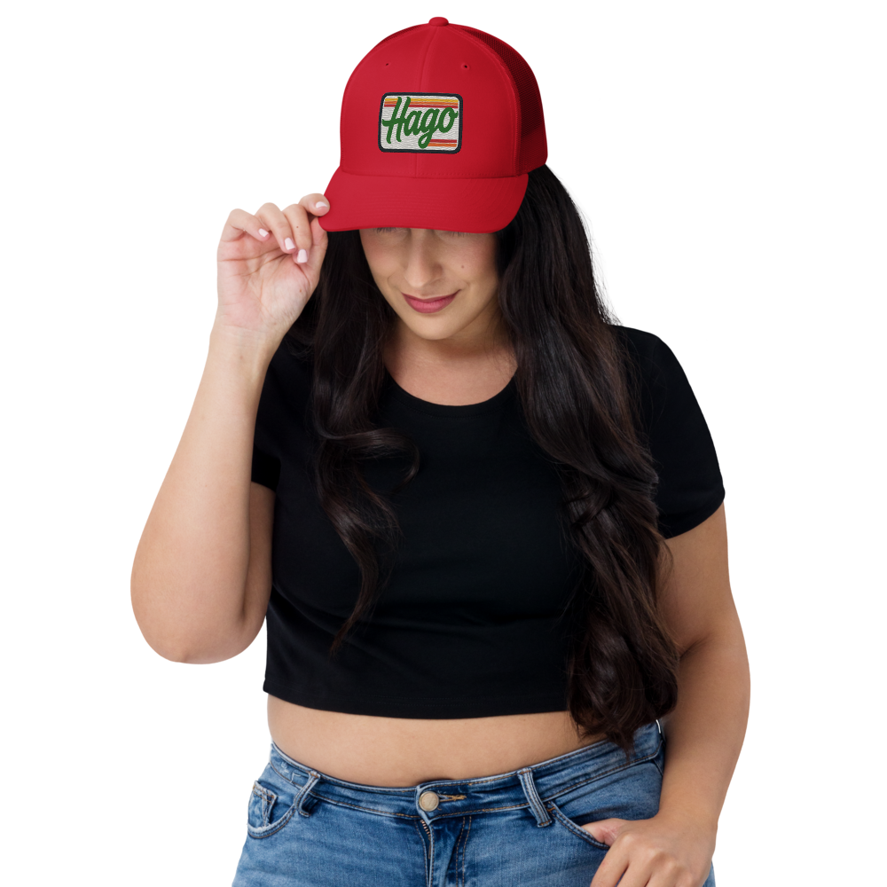 Sunset Retro HAGO Trucker Hat