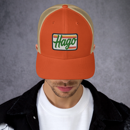 Sunset Retro HAGO Trucker Hat