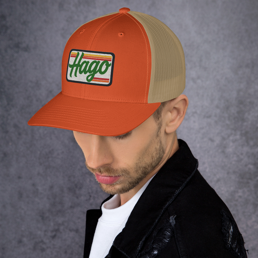 Sunset Retro HAGO Trucker Hat