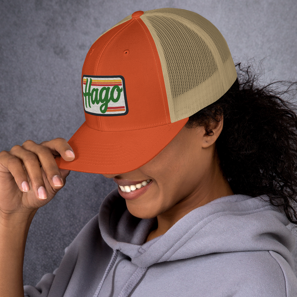 Sunset Retro HAGO Trucker Hat