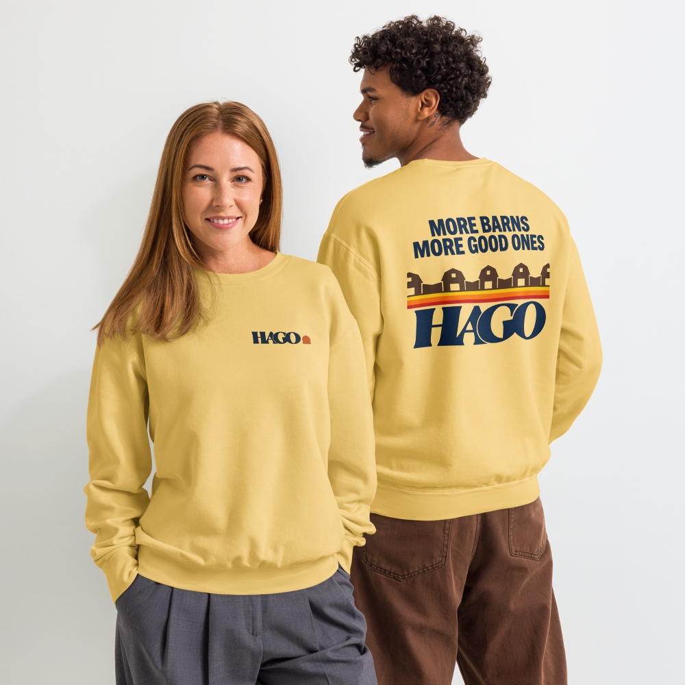 More Good Ones Come From Barns | Garment-Dyed Fleece Crewneck Sweatshirt
