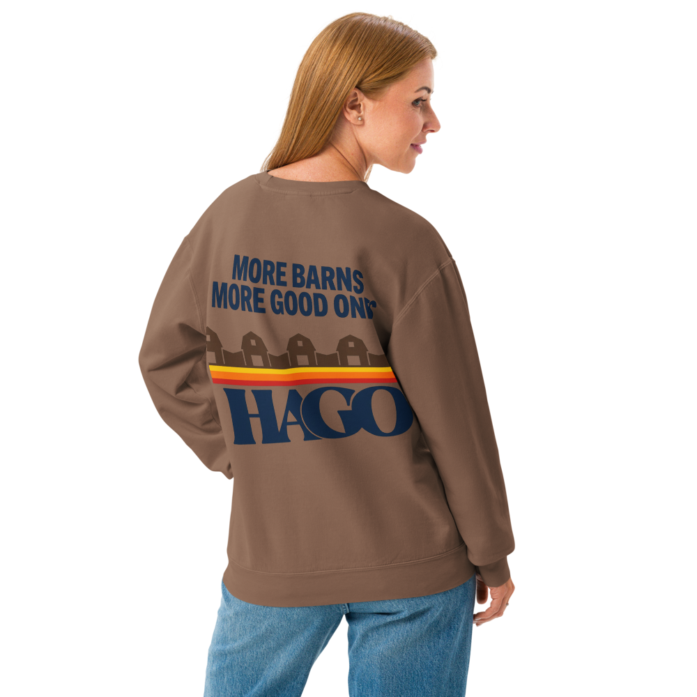 More Good Ones Come From Barns | Garment-Dyed Fleece Crewneck Sweatshirt