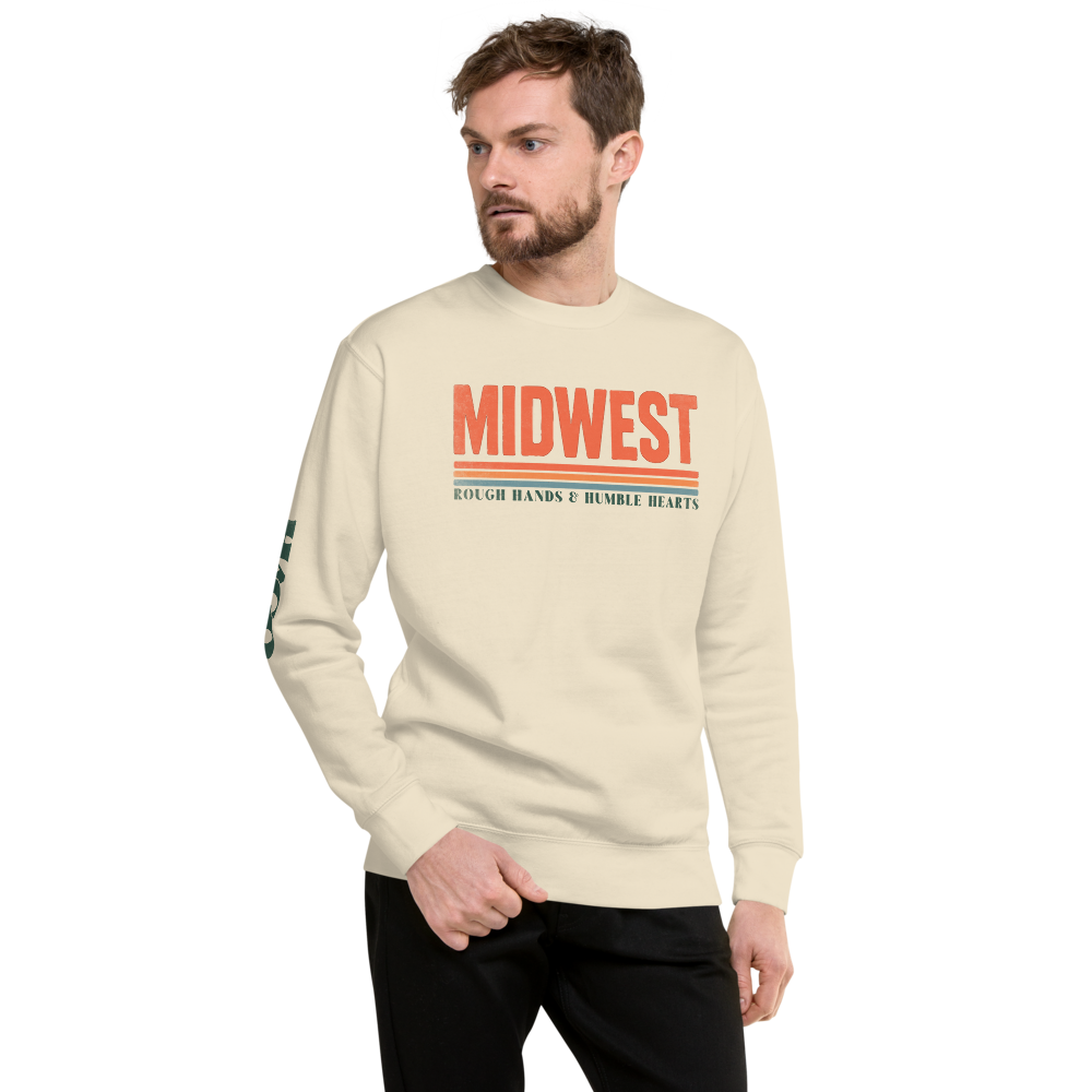 Midwest Rough & Humble Premium Sweatshirt | Unisex Pullover
