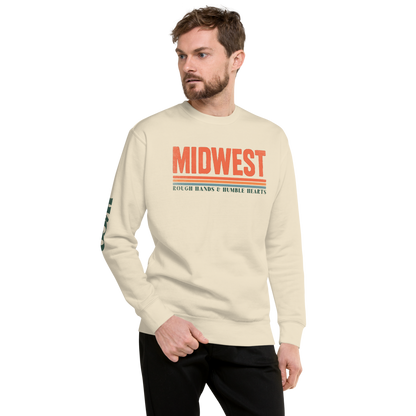 Midwest Rough & Humble Premium Sweatshirt | Unisex Pullover