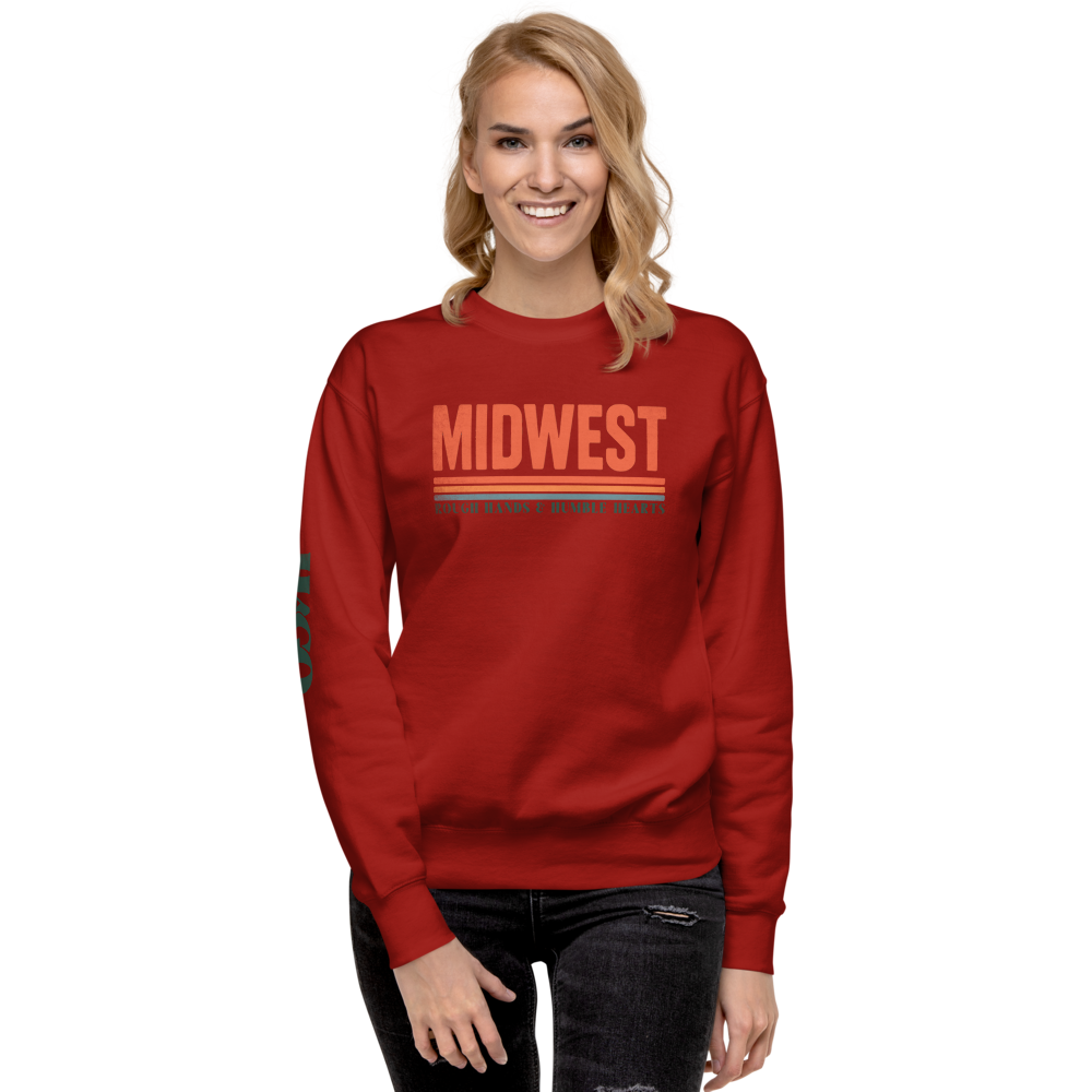 Midwest Rough & Humble Premium Sweatshirt | Unisex Pullover