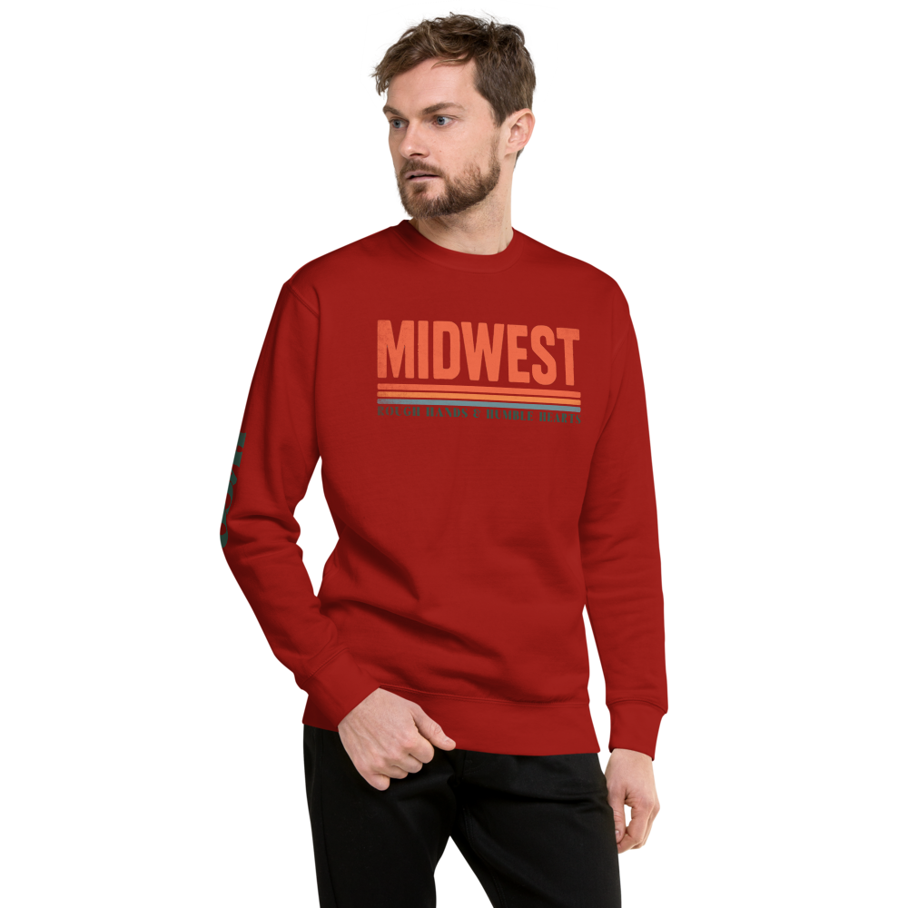 Midwest Rough & Humble Premium Sweatshirt | Unisex Pullover