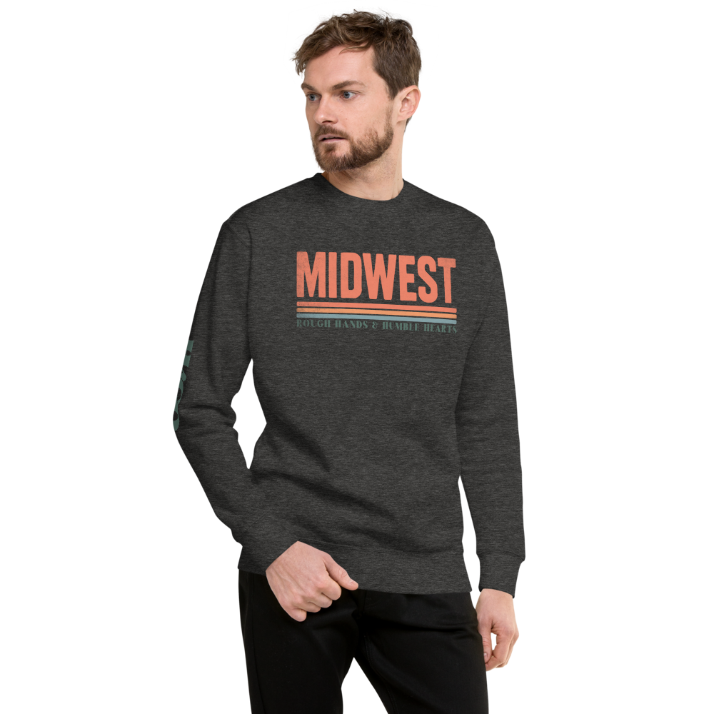 Midwest Rough & Humble Premium Sweatshirt | Unisex Pullover