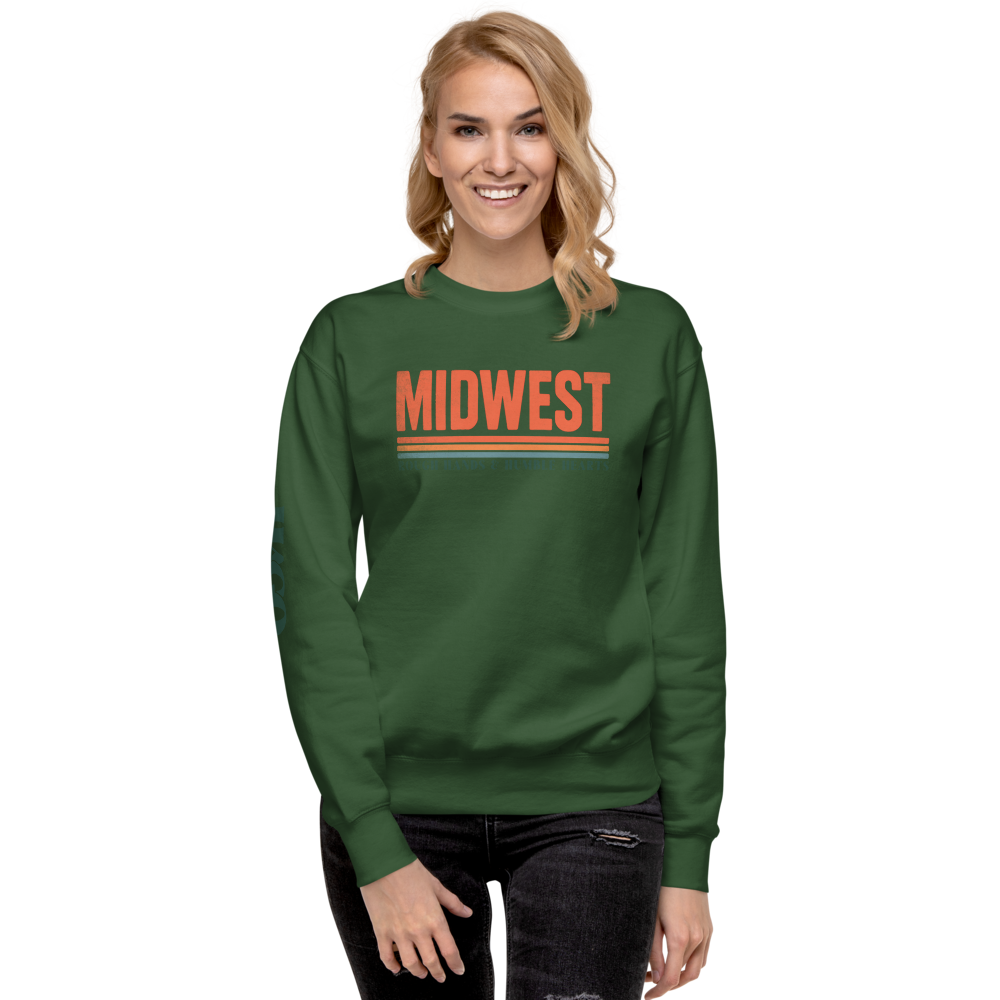 Midwest Rough & Humble Premium Sweatshirt | Unisex Pullover