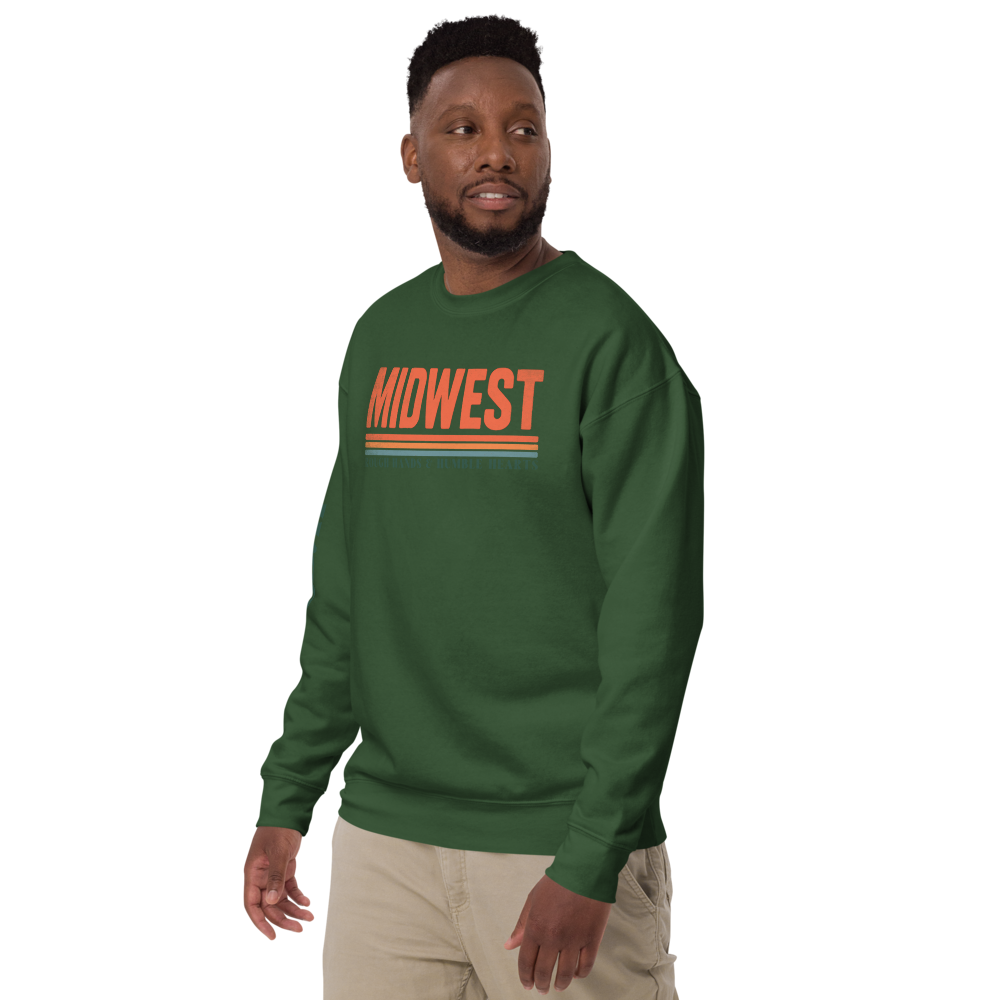 Midwest Rough & Humble Premium Sweatshirt | Unisex Pullover